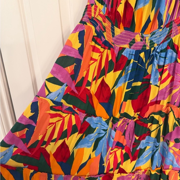 Terra & Sky Vibrant Multicolor Floral Maxi Dress - Picture 4 of 8